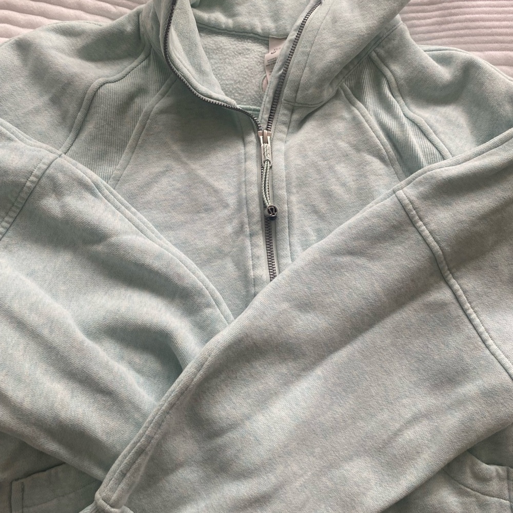 lululemon athletica Light Blue SCUBA QZ